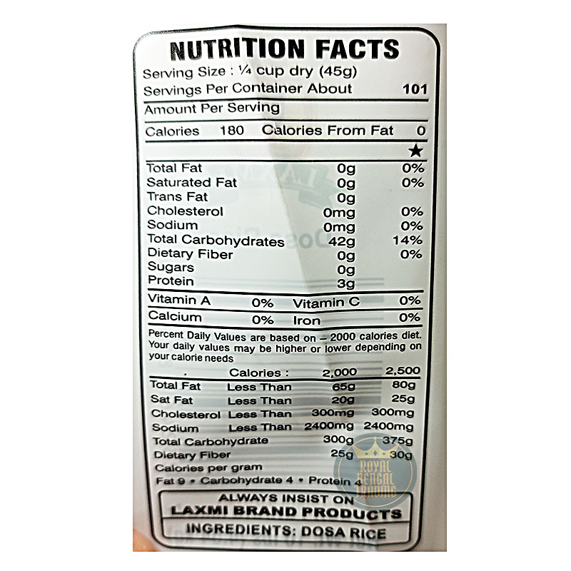 Laxmi Dosa Rice 10lbs - Image 2