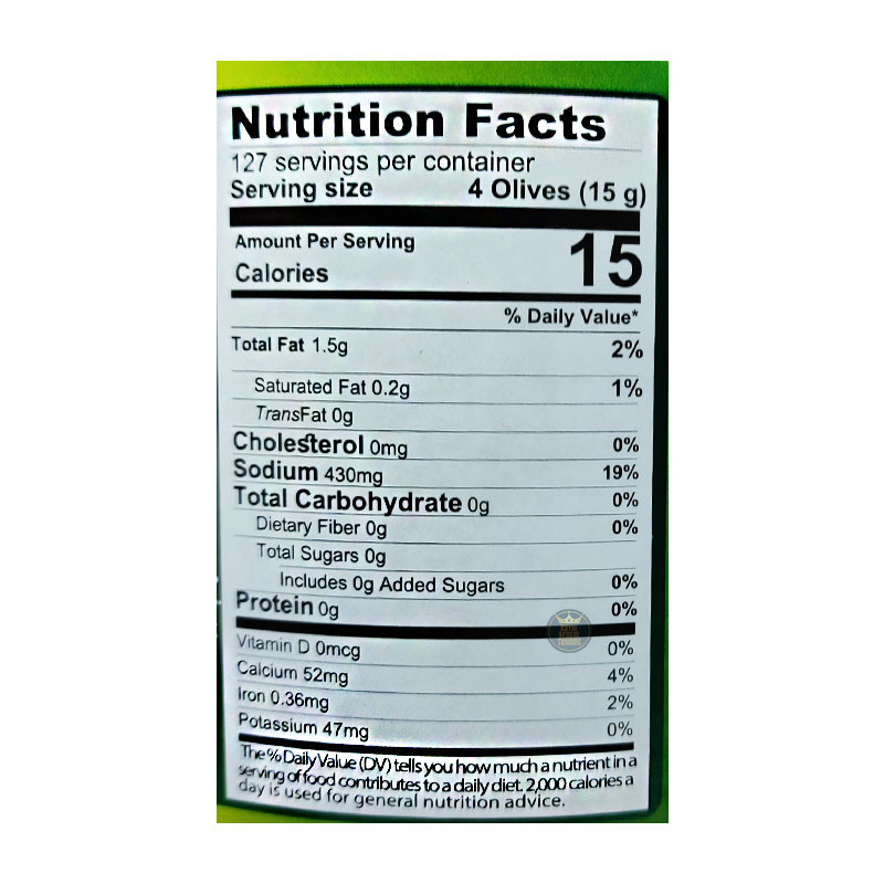Durra Green Olives 2900g - Image 3